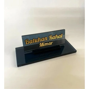 Masaüstü Kristal Isimlik Ofis Kalemlik C1