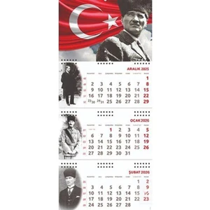 2026 Atatürk Gemici Duvar Takvimi - Gazi