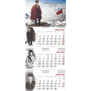 2026 Atatürk Gemici Duvar Takvimi - Gazi