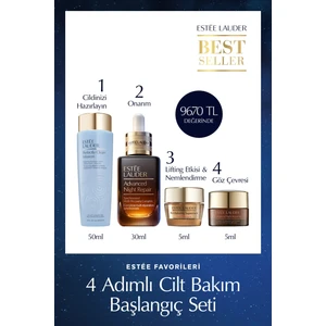 Estee Lauder 4 Adımlı Cilt Bakım Tanışma Seti - Serum 30ml, Krem 15ml, Göz Kremi 5ml, Temizleyici Köpük 150ml