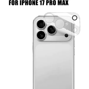 iPhone 17 Pro Max Kamera Lens Koruyucu Temperli Cam – Çizilmez Şeffaf Lens Kılıfı