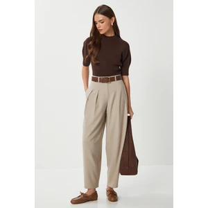 Pensli Poliviskon Balon Pantolon LGP0025 Bej