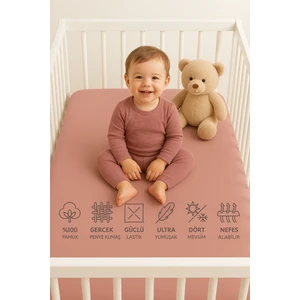%100 Pamuklu Lastikli Penye Bebek Çarşafı | Park Yatak | 60X120 | 70X110 | 70X120 | 70X130 | 70X140|