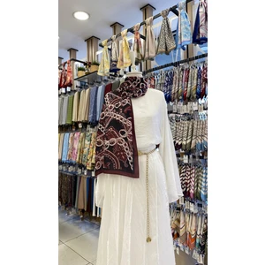 Etnik Zincir Desenli Şal