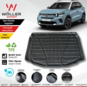 Citroen E C3 Bagaj Havuzu Elektrikli 2024 Sonrası Uyumlu 3D Ultraflex Esnek