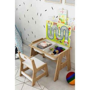 Jest Dekor Konsept Lesson Montessori Ahşap Aktivite Masa Sandalye Takımı