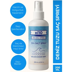 XI10 Deniz Tuzu Spreyi Saç Şekillendirici  Sprey 200 Ml.
