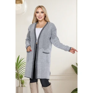 Diz Boy Sakal (Yumoş) Iplik Ceket -Iki Cepli Triko Kazak Yeni Sezon Şıklığı