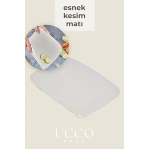 Esnek Kaymaz Kesim Matı 23X34 cm | Bıçak Dostu Pratik Doğrama ve Taşıma Altlığı Sunumluk