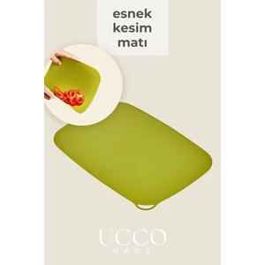 Esnek Kaymaz Kesim Matı 23X34 cm | Bıçak Dostu Pratik Doğrama ve Taşıma Altlığı Sunumluk