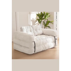 Kapri Krem Yeni Nesil Yatak Kanepe  Koltuk Pati Dostu Kadife Kumaşlı