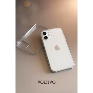 iPhone 12 / 12 Pro - Sert Mika Şeffaf Sararmaz Ince Altı Kesik Premium Kılıf