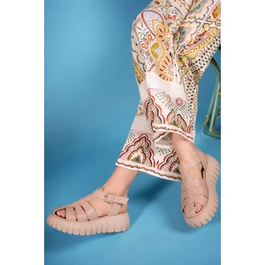 Kadın Sandalet 0012600 Bej Renk