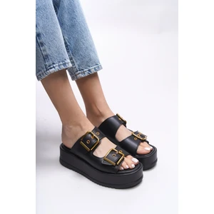 Winledha Kadın Çift Tokalı Terlik 001278