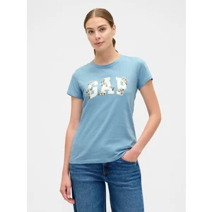 Kadın Mavi Gap Logo T-Shirt
