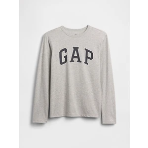 Erkek Çocuk Gri Gap Logo T-Shirt