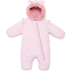 Kız Bebek Astronot Tulum Fermuarlı Uzun Kol Patikli Paça