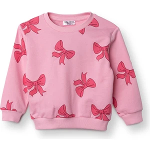 Hellobaby Kız Bebek Sweatshirt Bisiklet Yaka Uzun Kol