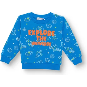 Hellobaby Uzay Baskılı Sweatshirt Erkek Bebek