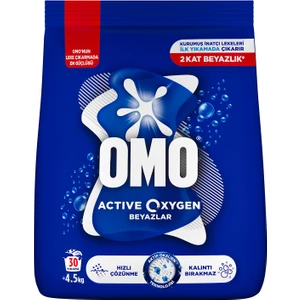 OMO Active Oxygen Beyaz Çamaşırlar İçin Toz Deterjanı 4.5 KG