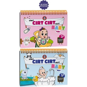 Çocuk Akademi Okul Öncesi Eğitici Kitap – Şimdi Cırt Cırt Vakti, 9-16 Ay Bebekler İçin Kalın Karton Türkçe 10 Sayfa