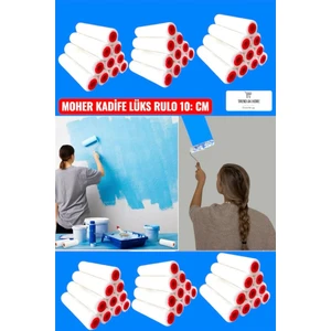 Moher Kadife Lüks Rulo Yedek Başlığı 10 cm ( 10 Adet )