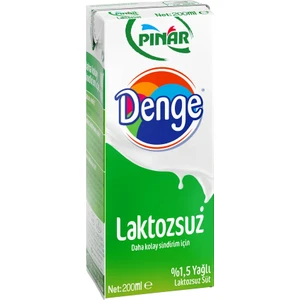 Denge Laktozsuz Süt 200 ml x 27 Adet
