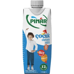 Çocuk Devam Sütü 500 ml x 12 Adet Sağlıklı Beslenme İçin İdeal Seçim