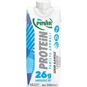 Vanilya Aromalı Proteinli Süt 500 ml x 12 Adet