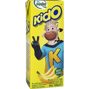 Kido Muzlu Süt 180 ml x 27 Adet Çocuklar İçin Eğlenceli Lezzetli Ara Öğün