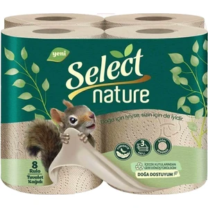Select Nature Yeni Nesil 8’li Tuvalet Kağıdı 3 Katlı
