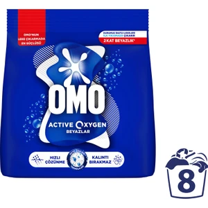 OMO Active Oxygen Beyaz Çamaşırlar İçin Toz Deterjanı 1.2 KG
