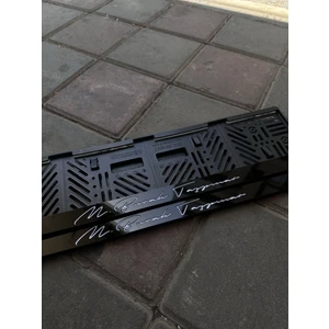 Relax Garage Kişiye Özel Lazer Kesim Pleksi Plakalık İMZA MODELİ