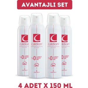 Kadın Sprey Deodorant 150 ml x 4’lü Paket – Çiçeksi Koku, Uzun Süre Kalıcı ve Ferahlatıcı Etki