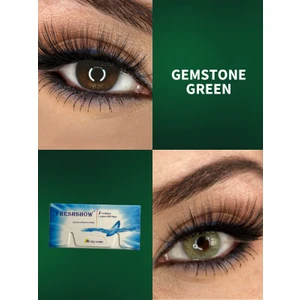 FRESHSHOW Luxury Green/hareli Yeşil Göz Renkli Lens/yıllık 1 Adet