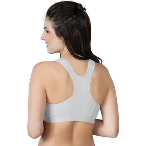 GRİ MI Emay 184 B Önden Fermuarlı Sporcu Penye Sütyen