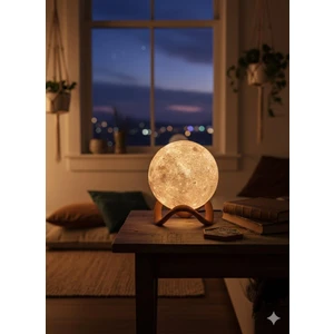 Mcy Dekor Ay Lambası (Moon Lamp) - Dekoratif Masa ve Gece Lambası