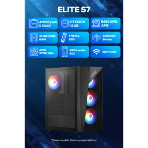 Game Garaj Elite S7 Amd Ryzen 5 7500F 32GB Ram 1tb SSD RTX5070 Freedos Oyuncu Tavsiye Sistem