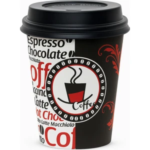 Pratik Shop Cup 8 Oz Kapaklı Karton Bardak Gramajlı 50’li çay kahve sıcak içecek bardağı kullan at