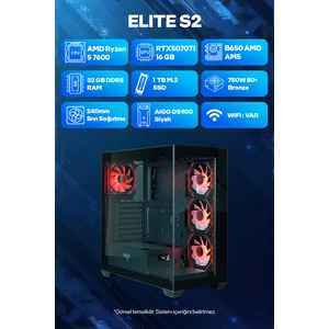 Game Garaj Elite S2 Amd Ryzen 5 7600 32GB Ram 1tb SSD RTX5070TI 240MM Sıvı Soğutma Freedos Oyuncu Tavsiye Sistem
