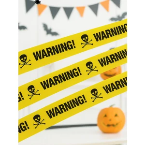Parti Adresi Cadılar Bayramı Uyarı Bantları Halloween Korku Bandı Parti Dekoru 6 mt