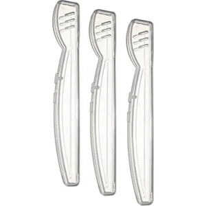 3'lü Şeffaf Diş Fırçası Saklama Kabı