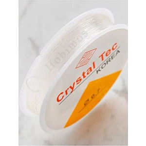 Şeffaf Lastikli 0,7 mm Silikon Misina- Elişi Takı Aksesuar Esnek Lastik Misine Tesbih Ipi