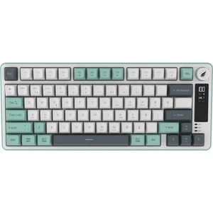 Hawk Gaming HK255 Membrane LCD Rgb Kablosuz/bluetooth Gri Yeşil %75 Türkçe Gaming Klavye