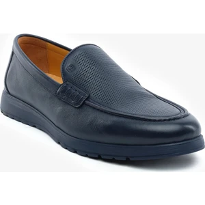 Erkek Lacivert Hakiki Deri Comfort Ayakkabı 5Y1FA64671