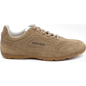 Erkek Ekru Hakiki Deri Sneaker Ayakkabı 5Y1SA18530
