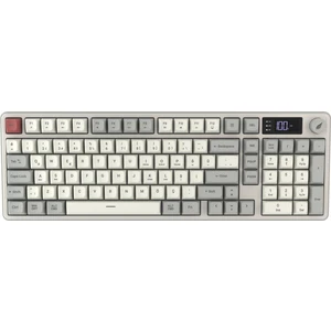 Hawk Gaming HK258 Membrane LCD Rgb Kablosuz/bluetooth Kırmızı Haki Full Türkçe Gaming Klavye