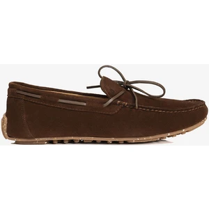 Erkek Kahverengi Hakiki Deri Loafer Ayakkabı 3Y1CA15980