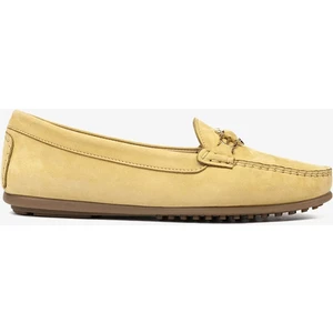 Kadın Sarı Hakiki Deri Loafer Ayakkabı 5Y2WA57725