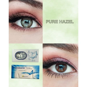FRESHSHOW Luxury Pure Hazel / Hareli Renkli Ela Göz Kirpik Lens / Yıllık 1 Adet